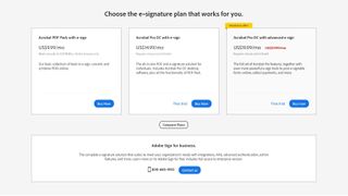 Adobe Sign 가격