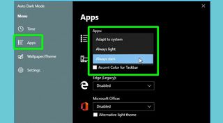 Windows 10에서 다크 모드를 자동화하는 방법 - 앱