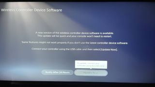 how-to-update-your-ps5-controller - 컨트롤러가 알림을 보낼 때까지 기다립니다.