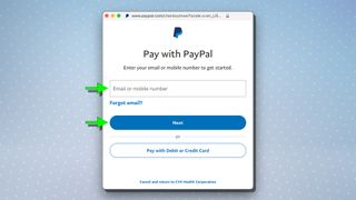 4의 PayPal Pay 단계를 보여 주는 스크린샷