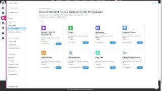 웹사이트 편집기 내에서 액세스할 수 있는 Wix의 앱 마켓