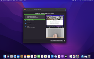 macOS Monterey 트랙패드 설정 메뉴