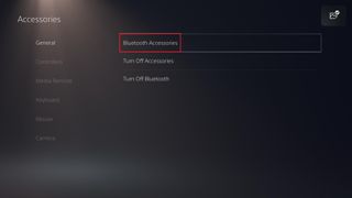 PS4 컨트롤러를 PS5에 연결하는 방법 — Bluetooth 액세서리 선택