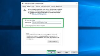 Windows 10에서 프린터를 공유하는 방법 5단계: 원하는 경우 프린터 이름을 바꾼 다음 "확인"을 클릭합니다.
