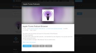 Apple iTunes 팟캐스트 브라우저