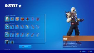 Snap skin - Fortnite 의상 선택 화면