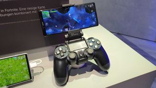 전화 연결이 있는 DualShock 4 컨트롤러