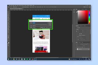 Adobe Photoshop에서 배경을 추가하는 데 필요한 단계를 보여주는 스크린샷