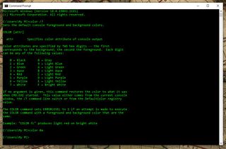Windows 10에서 명령 프롬프트 색상을 변경하는 방법