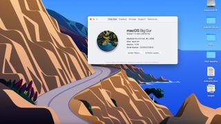 macOS Big Sur의 Mac 업데이트 화면