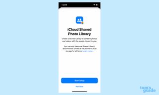 iOS 16에서 icloud 공유 사진 라이브러리 생성 시작