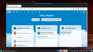 Nextcloud 대시보드의 스크린샷